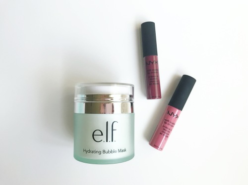 elf cosmetics, bubble mask, nyx, lipstick